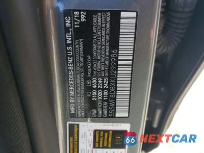 Zdjęcie 12 z 12 samochodu: 2019 MERCEDES-BENZ C 300 VIN:55SWF8DBXKU299986 - miniatura