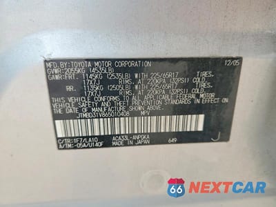 Zdjęcie 13 z 13 samochodu: 2006 TOYOTA RAV4 LIMITED VIN:JTMBD31V865010408 - miniatura