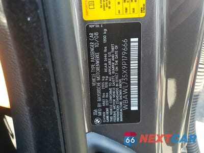 Zdjęcie 12 z 12 samochodu: 2009 BMW 335 I VIN:WBAWL735X9P179666 - miniatura