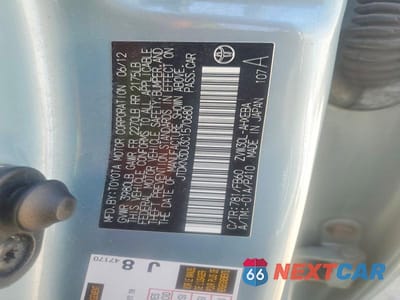 Zdjęcie 12 z 12 samochodu: 2012 TOYOTA PRIUS THREE VIN:JTDKN3DU3C1570680 - miniatura