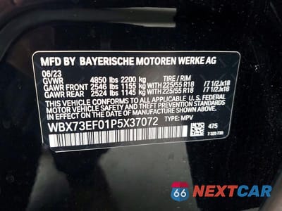 Zdjęcie 13 z 13 samochodu: 2023 BMW X1 XDRIVE28I VIN:WBX73EF01P5X37072 - miniatura