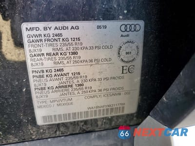 Zdjęcie 13 z 13 samochodu: 2019 AUDI Q5 PREMIUM PLUS VIN:WA1BNAFYXK2117759 - miniatura