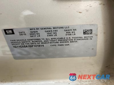 Zdjęcie 12 z 12 samochodu: 2016 CHEVROLET MALIBU LIMITED LT VIN:1G11C5SA1GF121814 - miniatura