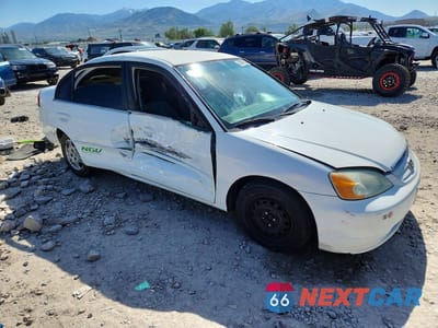 Czwarte zdjęcie samochodu z boku: 2002 HONDA CIVIC GX VIN:1HGEN26532L000518 - miniatura