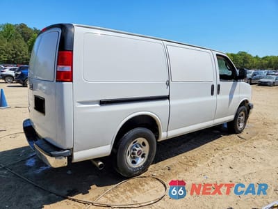 Trzecie zdjęcie samochodu z tyłu: 2021 GMC SAVANA G2500 VIN:1GTW7AF71M1246393 - miniatura