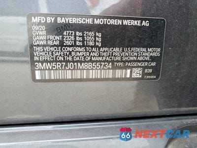 Zdjęcie 12 z 12 samochodu: 2021 BMW 330XI VIN:3MW5R7J01M8B55734 - miniatura