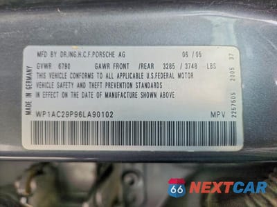 Zdjęcie 14 z 14 samochodu: 2006 PORSCHE CAYENNE TURBO VIN:WP1AC29P96LA90102 - miniatura