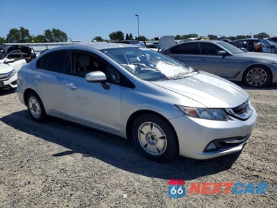 Czwarte zdjęcie samochodu z boku: 2014 HONDA CIVIC HYBRID VIN:19XFB4F27EE201428 - miniatura
