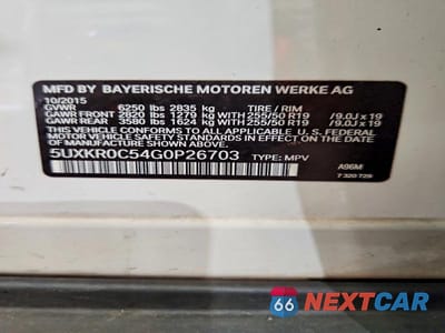 Zdjęcie 13 z 13 samochodu: 2016 BMW X5 XDRIVE35I VIN:5UXKR0C54G0P26703 - miniatura