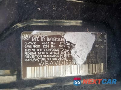 Zdjęcie 12 z 12 samochodu: 2006 BMW 325 XI VIN:WBAVD13526KV11551 - miniatura