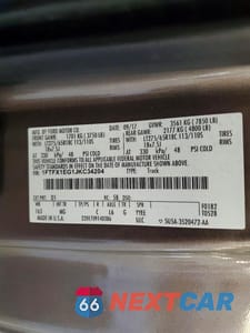 Zdjęcie 12 z 12 samochodu: 2018 FORD F150 SUPER CAB VIN:1FTFX1EG1JKC34204 - miniatura