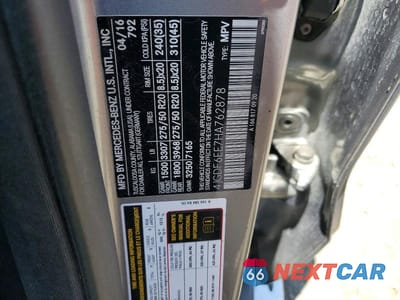 Zdjęcie 13 z 13 samochodu: 2017 MERCEDES-BENZ GLS 450 4MATIC VIN:4JGDF6EE7HA762878 - miniatura