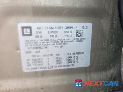 Zdjęcie 13 z 13 samochodu: 2021 CHEVROLET TRAX LS VIN:KL7CJKSB0MB331866 - miniatura