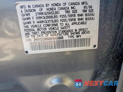Zdjęcie 13 z 13 samochodu: 2008 ACURA MDX TECHNOLOGY VIN:2HNYD28698H545868 - miniatura