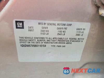 Zdjęcie 12 z 12 samochodu: 2008 CADILLAC STS VIN:1G6DW67V980116154 - miniatura