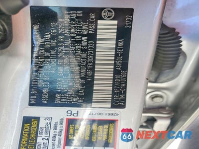 Zdjęcie 12 z 12 samochodu: 2012 TOYOTA CAMRY LE VIN:4T4BF1FK3CR231320 - miniatura
