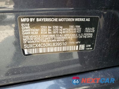 Zdjęcie 13 z 13 samochodu: 2019 BMW X7 XDRIVE50I VIN:5UXCX4C50KLB39510 - miniatura