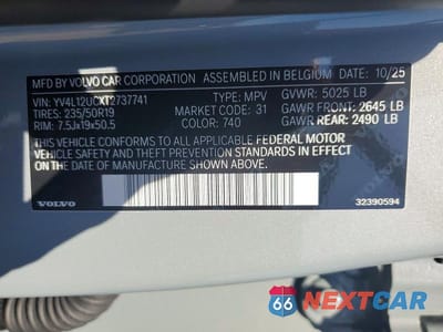 Zdjęcie 12 z 12 samochodu: 2026 VOLVO XC40 PLUS VIN:YV4L12UCXT2737741 - miniatura