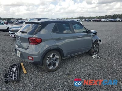 Trzecie zdjęcie samochodu z tyłu: 2022 HYUNDAI VENUE LIMITED VIN:KMHRC8A34NU169360 - miniatura