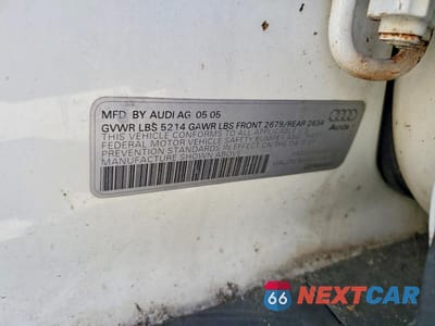 Zdjęcie 13 z 13 samochodu: 2005 AUDI A6 3.2 QUATTRO VIN:WAUDG74F45N124199 - miniatura