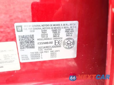Zdjęcie 12 z 12 samochodu: 2018 CHEVROLET SILVERADO K1500 LT VIN:3GCUKREC1JG425680 - miniatura