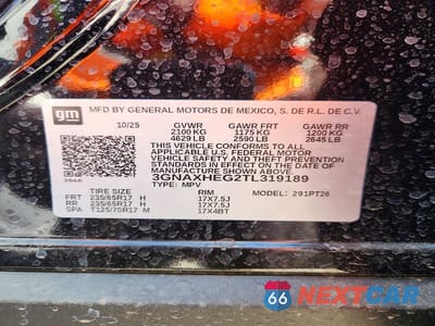 Zdjęcie 13 z 13 samochodu: 2026 CHEVROLET EQUINOX LT VIN:3GNAXHEG2TL319189 - miniatura