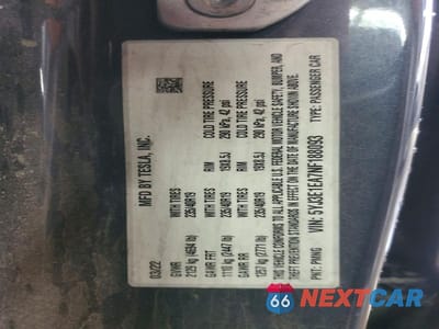 Zdjęcie 12 z 12 samochodu: 2022 TESLA MODEL 3 VIN:5YJ3E1EA7NF188093 - miniatura