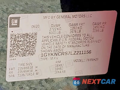 Zdjęcie 14 z 14 samochodu: 2020 CADILLAC XT5 PREMIUM LUXURY VIN:1GYKNCRS7LZ211156 - miniatura