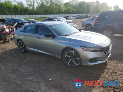Czwarte zdjęcie samochodu z boku: 2022 HONDA ACCORD HYBRID SPORT VIN:1HGCV3F22NA018253 - miniatura