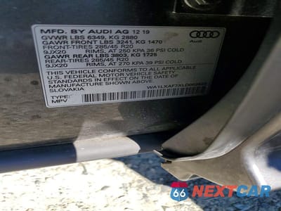 Zdjęcie 12 z 12 samochodu: 2020 AUDI Q7 PREMIUM PLUS VIN:WA1LXAF7XLD002820 - miniatura