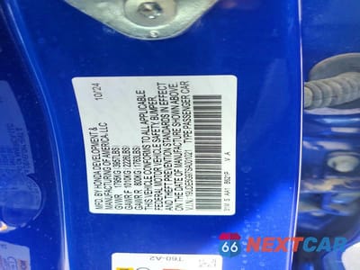 Zdjęcie 12 z 12 samochodu: 2025 ACURA INTEGRA TYPE S VIN:19UDE5G97SA001021 - miniatura