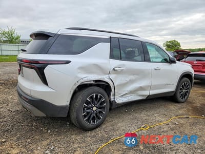 Trzecie zdjęcie samochodu z tyłu: 2025 CHEVROLET TRAVERSE LT VIN:1GNEVGRS9SJ218950 - miniatura