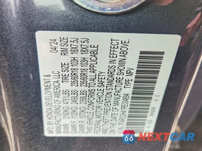 Zdjęcie 12 z 12 samochodu: 2024 HONDA CR-V EX VIN:7FARS3H41RE004894 - miniatura