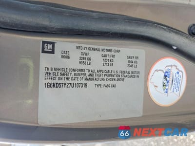 Zdjęcie 12 z 12 samochodu: 2007 CADILLAC DTS VIN:1G6KD57Y27U107319 - miniatura