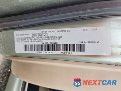 Zdjęcie 12 z 12 samochodu: 2009 SUBARU LEGACY 2.5I VIN:4S3BL616097228221 - miniatura