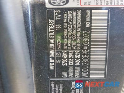 Zdjęcie 12 z 12 samochodu: 2014 MERCEDES-BENZ S 550 VIN:WDDUG8CB9EA028072 - miniatura
