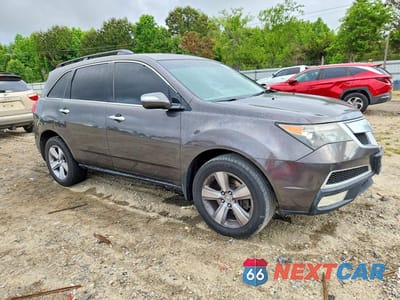 Czwarte zdjęcie samochodu z boku: 2012 ACURA MDX TECHNOLOGY VIN:2HNYD2H37CH544166 - miniatura