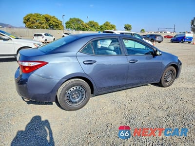 Trzecie zdjęcie samochodu z tyłu: 2014 TOYOTA COROLLA LE VIN:2T1BURHE1EC086742 - miniatura