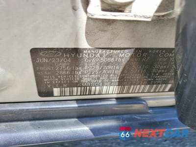 Zdjęcie 13 z 13 samochodu: 2004 HYUNDAI SANTA FE GLS VIN:KM8SC13E64U827718 - miniatura