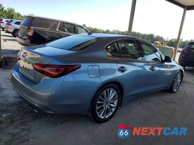 Trzecie zdjęcie samochodu z tyłu: 2020 INFINITI Q50 3.0T LUXE VIN:JN1EV7AP8LM206551 - miniatura