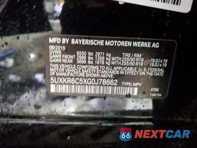 Zdjęcie 13 z 13 samochodu: 2016 BMW X5 XDRIVE50I VIN:5UXKR6C5XG0J78662 - miniatura