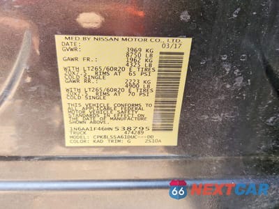 Zdjęcie 12 z 12 samochodu: 2017 NISSAN TITAN XD SV VIN:1N6AA1F46HN538795 - miniatura