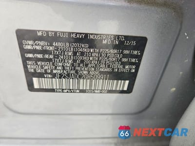 Zdjęcie 12 z 12 samochodu: 2016 SUBARU FORESTER 2.5I PREMIUM VIN:JF2SJADC2GH509911 - miniatura