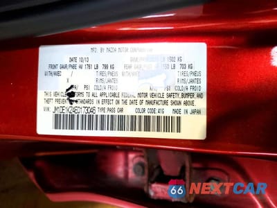Zdjęcie 12 z 12 samochodu: 2014 MAZDA MAZDA2 SPORT VIN:JM1DE1KZ4E0173046 - miniatura