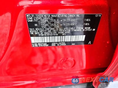 Zdjęcie 13 z 13 samochodu: 2015 TOYOTA RAV4 XLE VIN:2T3RFREV0FW279498 - miniatura