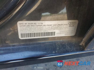 Zdjęcie 12 z 12 samochodu: 2010 AUDI A4 PREMIUM VIN:WAUBFAFL5AN040946 - miniatura