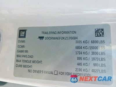 Zdjęcie 12 z 12 samochodu: 2019 CHEVROLET SILVERADO C1500 VIN:1GCRWAEF2KZ176684 - miniatura