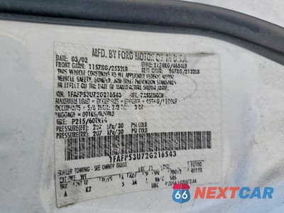 Zdjęcie 12 z 12 samochodu: 2002 FORD TAURUS SE VIN:1FAFP53U72G216543 - miniatura