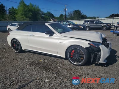 Czwarte zdjęcie samochodu z boku: 2017 MERCEDES-BENZ C 63 AMG-S VIN:WDDWK8HB2HF460204 - miniatura
