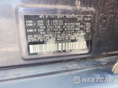 Zdjęcie 13 z 13 samochodu: 2010 SUBARU OUTBACK 2.5I VIN:4S4BRCAC7A3325345 - miniatura